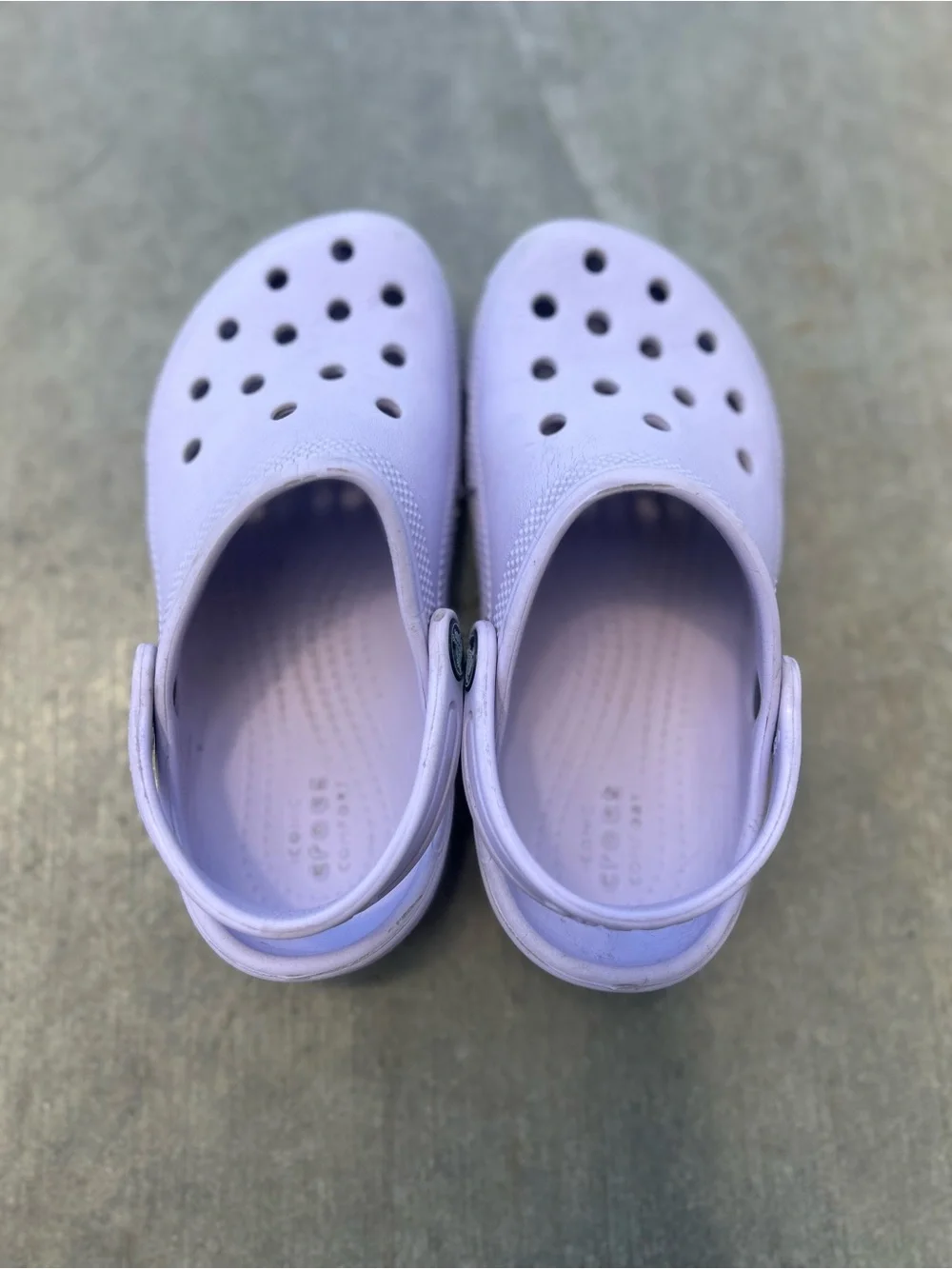 CROCS Kids Lightweight Lavender Slip-On - size 13C